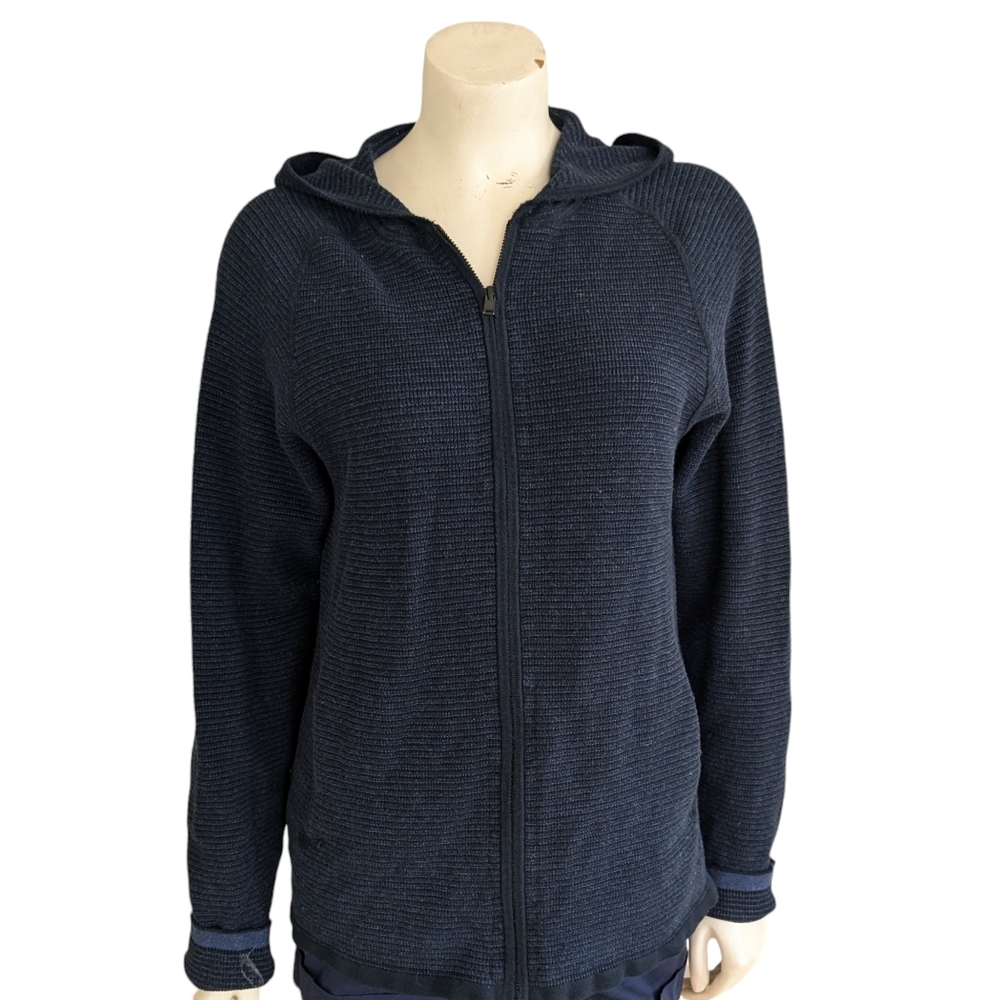 Theory Navy Cotton Hoodie Size Medium